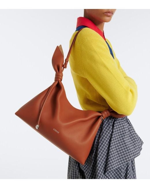 Loewe Brown Scarf Medium Leather Shoulder Bag
