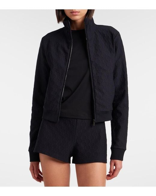 Gucci Black Gg Jacquard Jersey Shorts