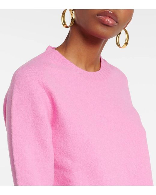 Jil Sander Pink Pullover aus Wolle
