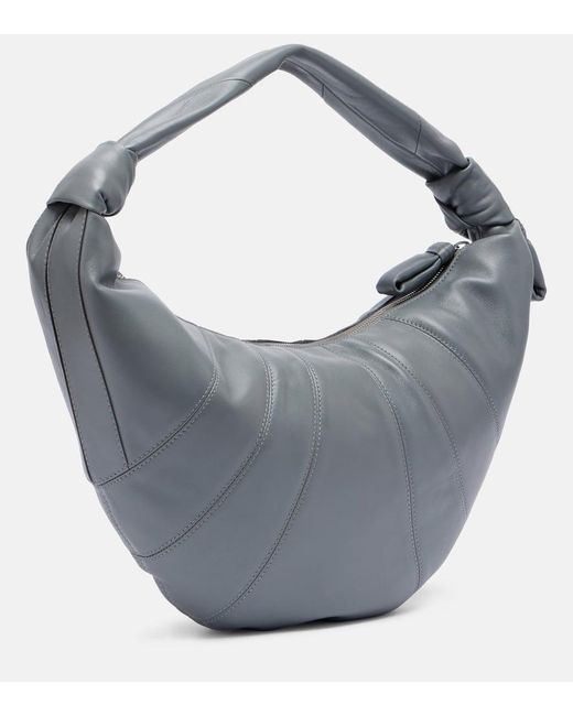 Lemaire Gray Schultertasche Force Croissant Aus Leder