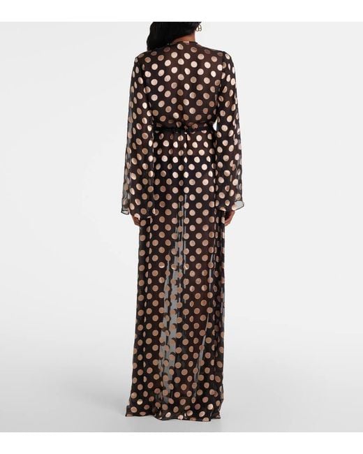 Alexandra Miro Metallic Aurelia Printed Gown