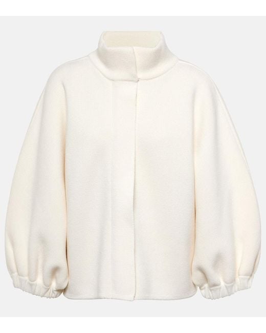 Cardigan in lana vergine di Max Mara in White
