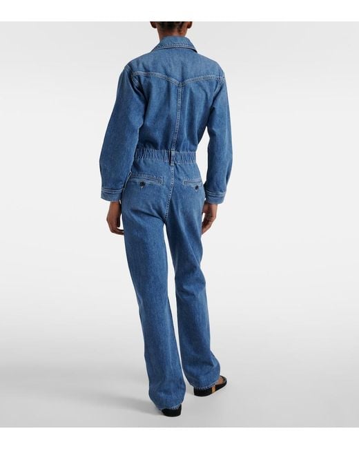 Citizens of Humanity Blue Solene Denim Jumpsuit