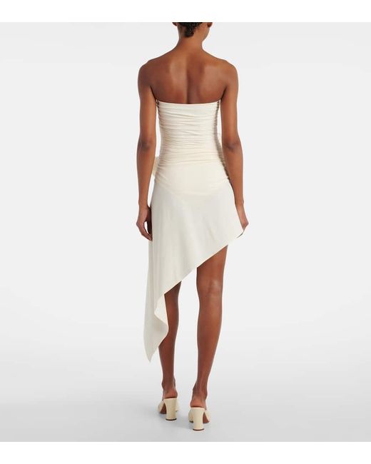 Mini falda asimétrica Magda Butrym de color White