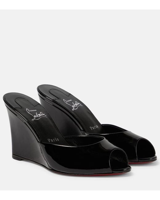 Sandalias Me Dolly Zeppa De Charol Christian Louboutin de color Black
