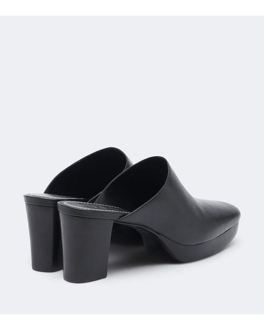 Staud Black Monica Leather Mules