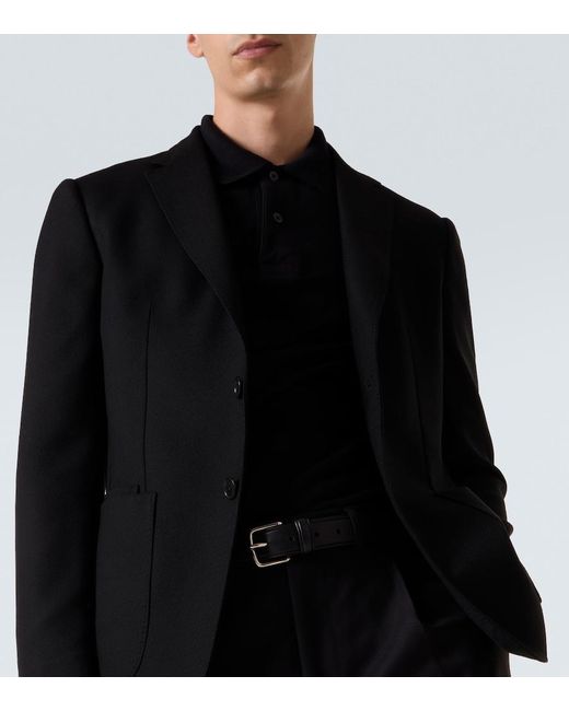 Zegna Black Wool Blazer for men