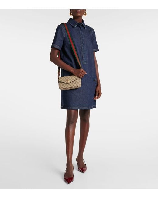 Gucci Brown Ophidia Pochette