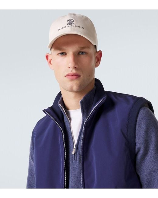 Cappello Da Baseball di Brunello Cucinelli in Natural da Uomo