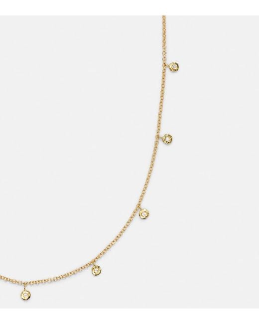 Octavia Elizabeth White Micro Nesting Gem 18Kt Necklace With Diamonds