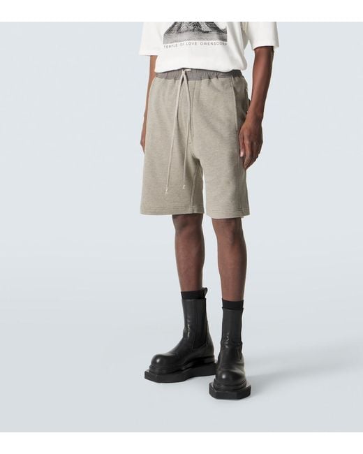Rick Owens Gray Drkshdw Cotton-Blend Shorts for men