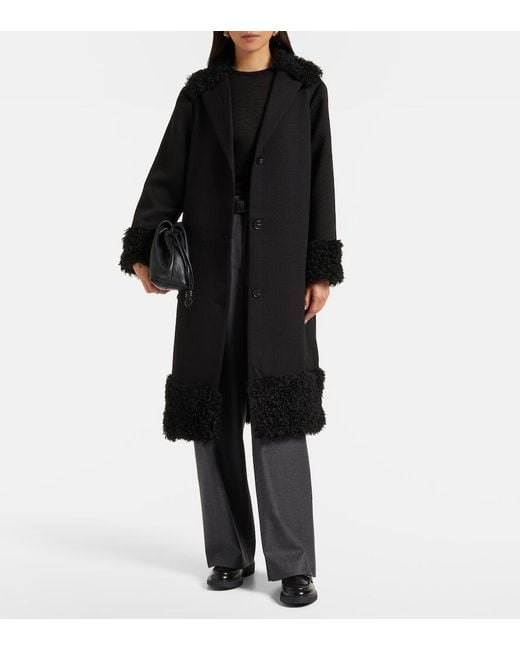Rixo Black Diara Coat
