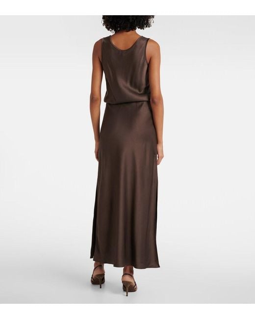 Brunello Cucinelli Brown Long Dress