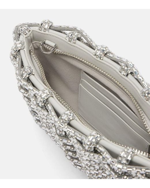 Jonathan Simkhai Metallic Morgan Embellished Clutch