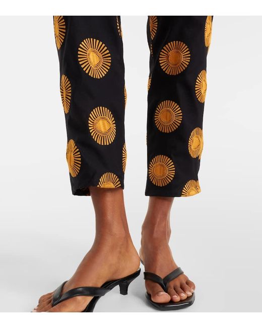 Cala De La Cruz Blue Gerade Hose Isola Aus Einem Baumwollgemisch