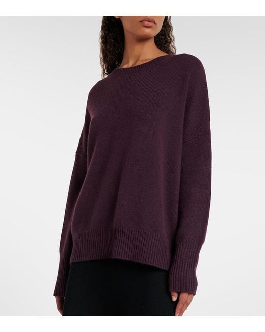 Lisa Yang Purple Pullover Mila Aus Kaschmir