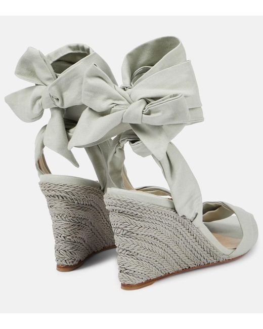Christian Louboutin Metallic Wedge-Sandalen Melides Du Desert 85