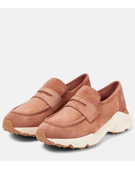 Tod's Brown Suede Sneakers