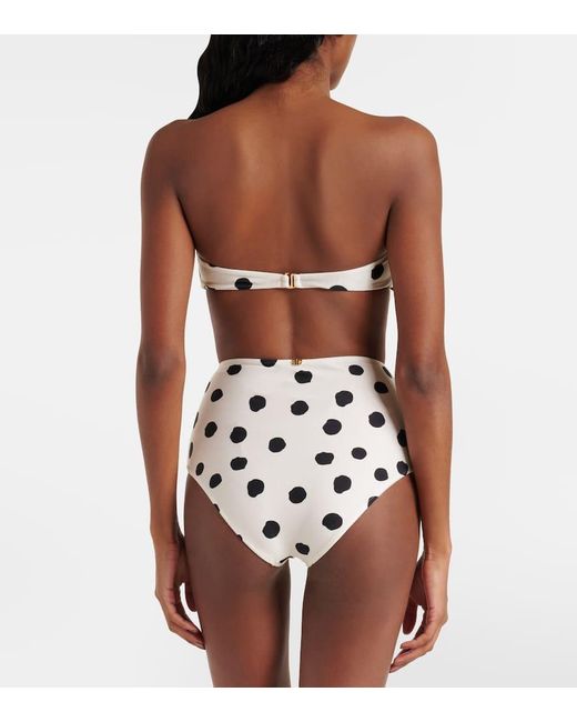 Adriana Degreas White Strapless High-Rise Bikini