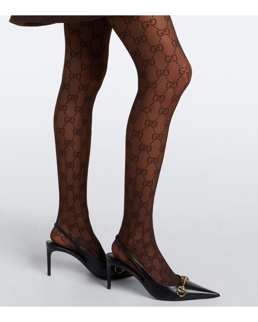 Medias Con Gg Gucci de color Gray