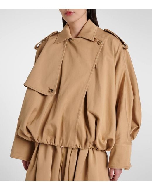 Gabriela Hearst Natural Hunt Cotton Twill Trench Jacket