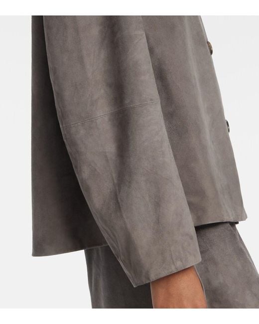 Max Mara Brown Suede Overshirt