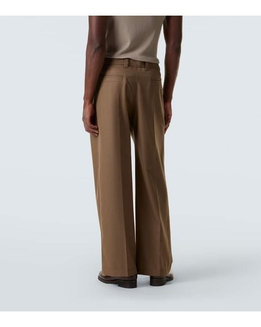 Lemaire Gerade Hose Aus Twill in Brown für Herren