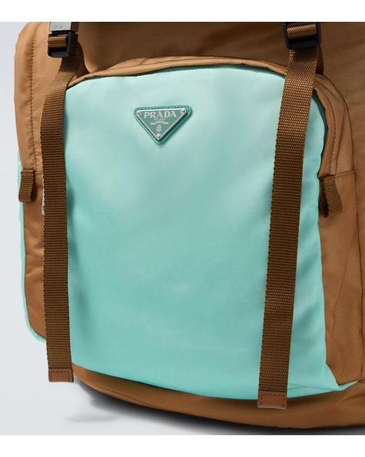 Zaino Large di Prada in Green da Uomo