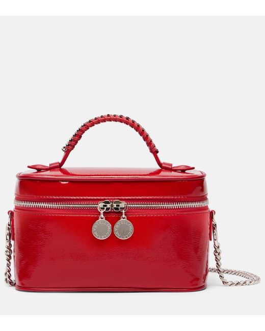 Stella McCartney Red Falabella Faux Leather Vanity Bag