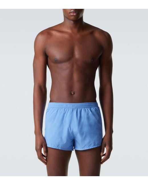 Tom Ford Blue Technical Swim Trunks for men