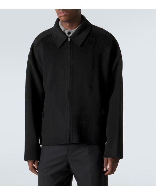 Acne Black Wool And Cashmere Jacket for men