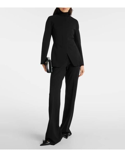 Max Mara Black Girone Viscose Jersey Jacket