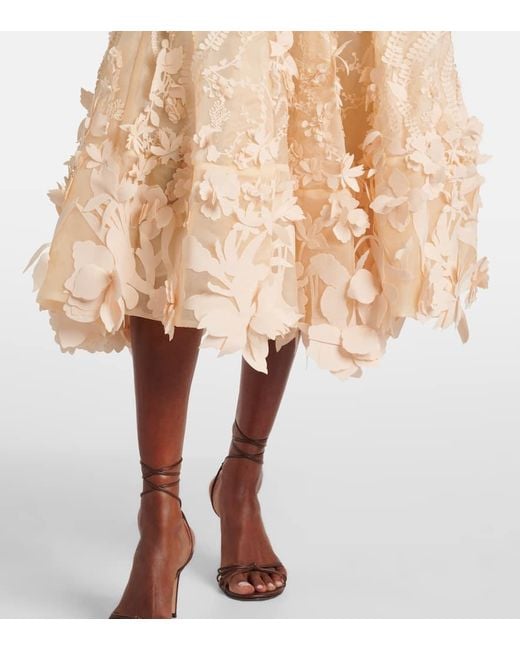 Gonna Midi Hypnotic di Zimmermann in Natural