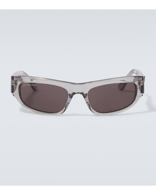 Gafas De Sol Rectangulares Balenciaga de hombre de color Gray