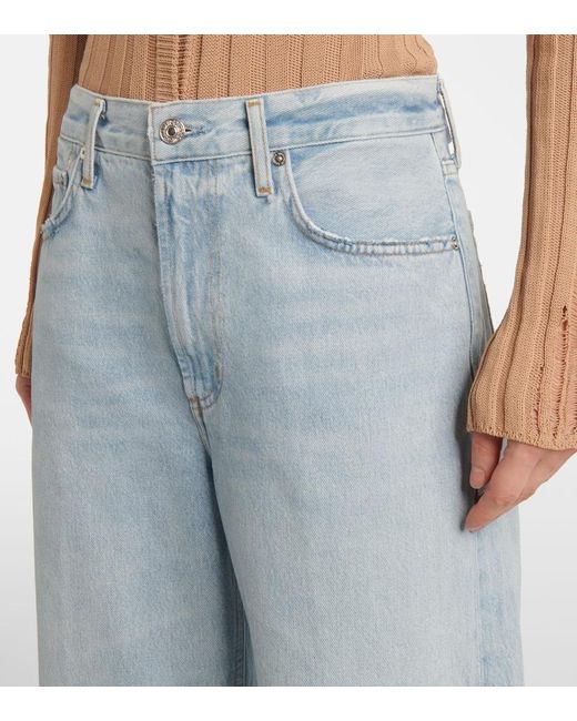 Citizens of Humanity Blue Miro High-Rise Wide-Leg Jeans