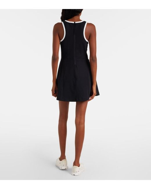Tory Burch Black T Monogram Jersey Tennis Dress
