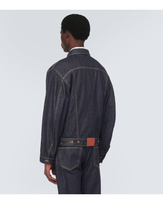 Alexander McQueen Blue Denim Jacket for men