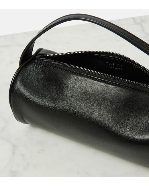 The Row Black Tote Round 90's Aus Leder