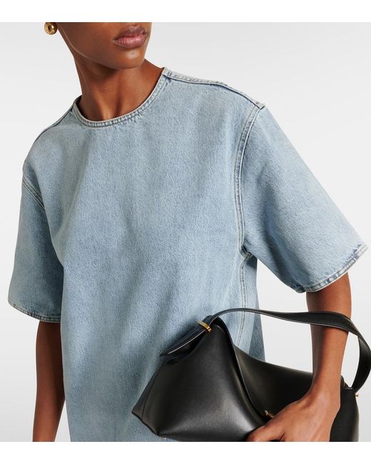 Totême  Blue Denim Midi Dress