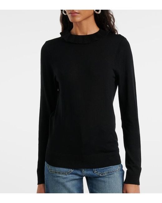 Nili Lotan Black Bobbie Wool Turtleneck Sweater