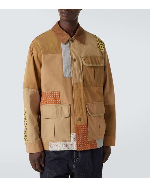 Comme des Garçons Brown Patchwork Jacket for men
