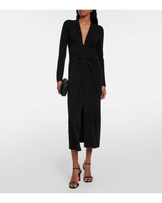 Velvet Black Eliana Jersey Midi Dress