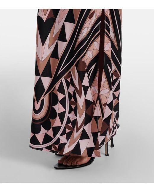 Emilio Pucci White Manuba Silk Crepe De Chine Gown