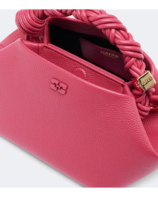 Ganni Pink Bou Small Top-Handle Bag