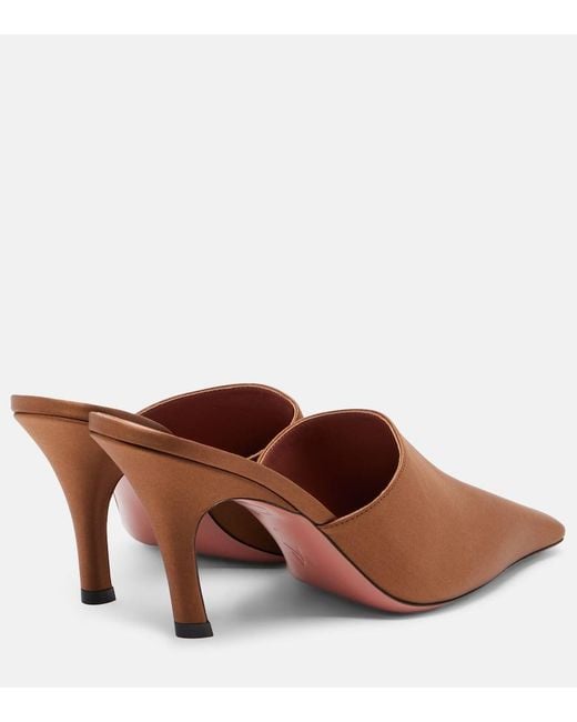 AMINA MUADDI White Jamie Leather Mules