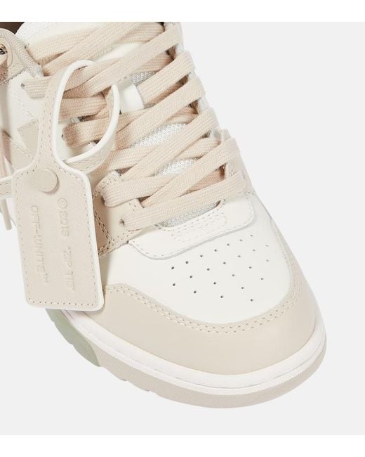 Sneakers Out Of Office in pelle di Off-White c/o Virgil Abloh in White