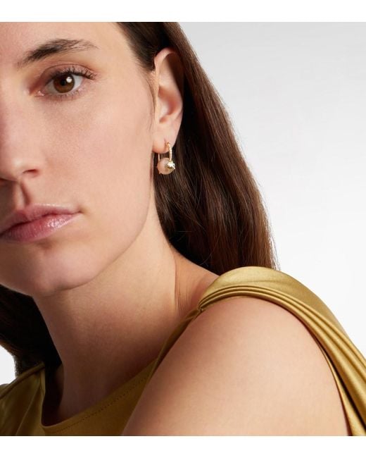 Sydney Evan White 14Kt Earrings With Pearls And Diamonds