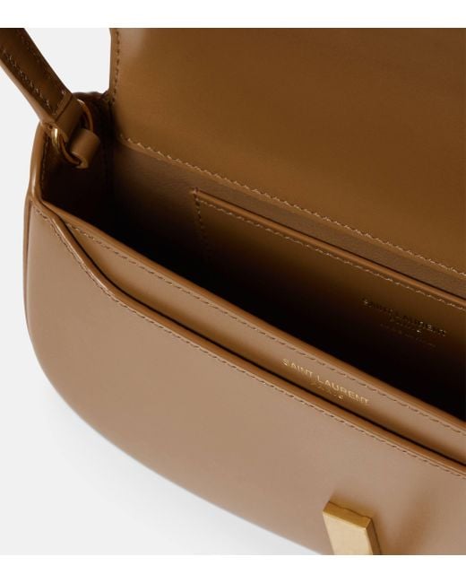 Saint Laurent Brown Voltaire Mini Leather Shoulder Bag