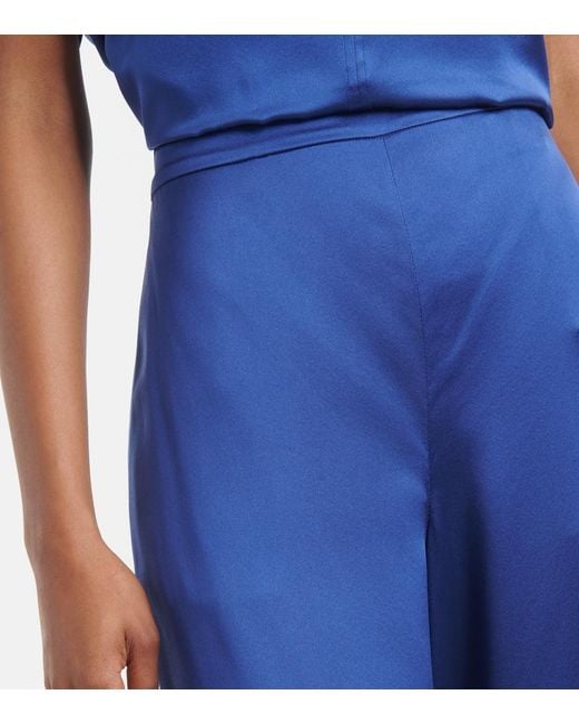 Joseph Blue New Sahel Silk Straight Pants