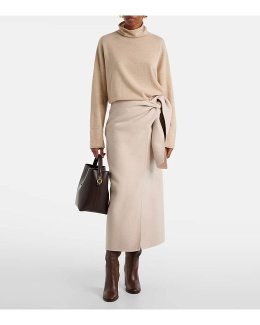 Max Mara Natural Oder Cashmere Turtleneck Sweater